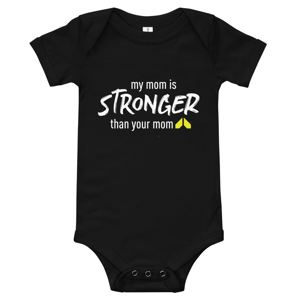My Mom Is Stronger Baby Onesie