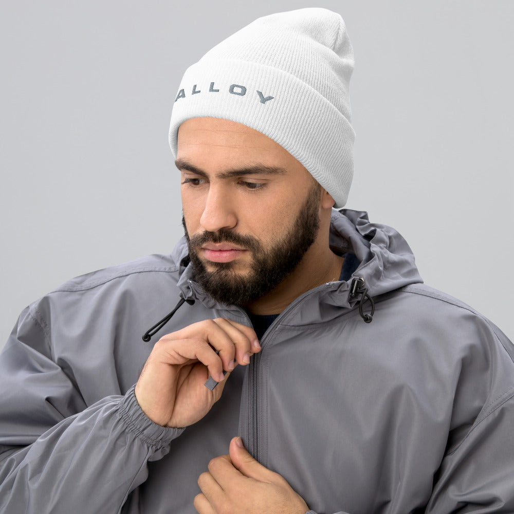 Embroidered Cuffed Beanie
