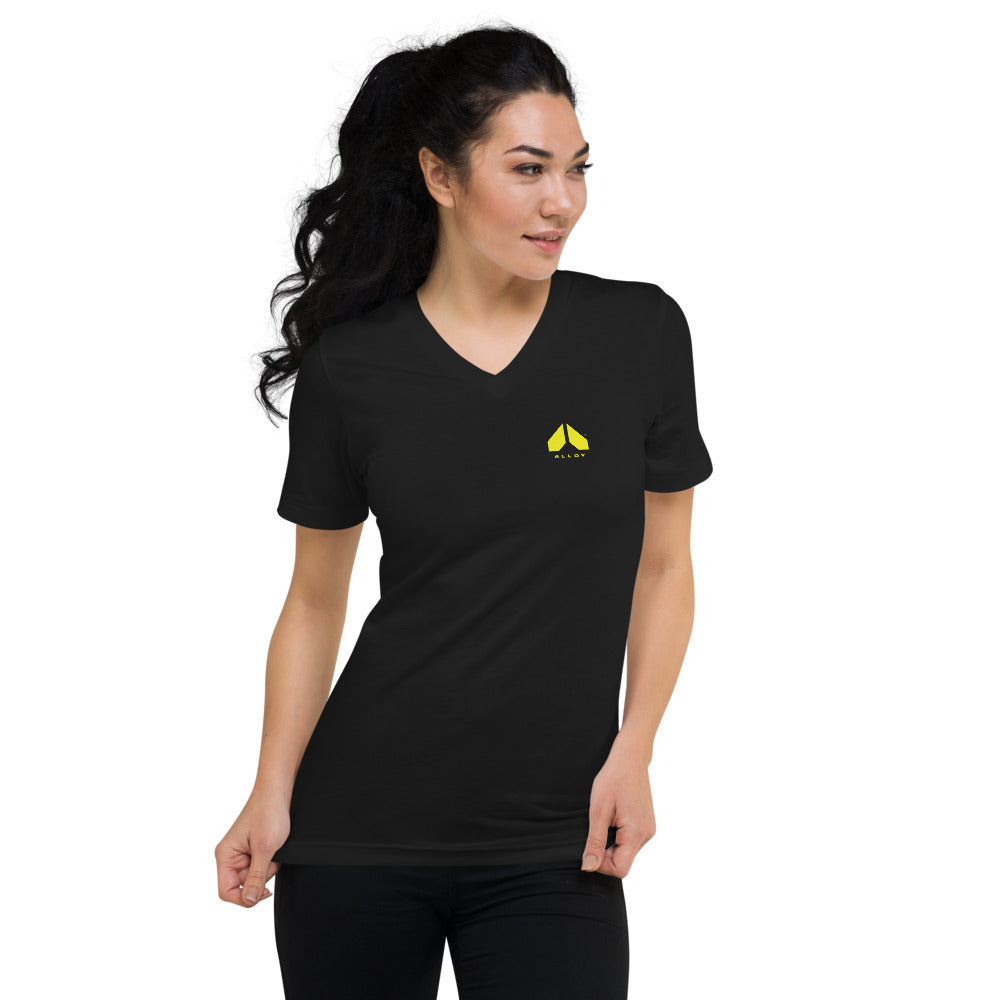 Simple Logo | Unisex Short Sleeve V-Neck T-Shirt