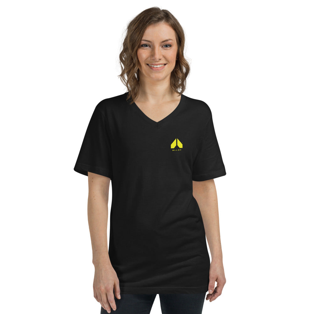 Simple Logo | Unisex Short Sleeve V-Neck T-Shirt